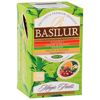 Čaj - BASILUR Magic Fruits Green Assorted přebal 25 x 1,5 g