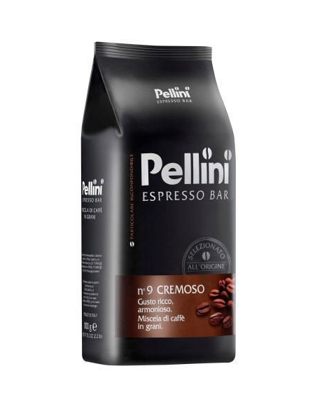 Zrnková káva - Pellini Espresso Bar No.9 Cremoso káva zrnková 1000 g