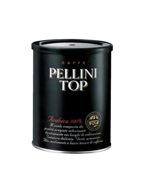 Mletá káva - Pellini Top 100% Arabica káva mletá dóza 250 g
