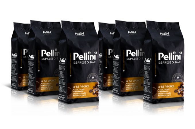 Zrnková káva - Pellini Espresso Bar 82 Vivace káva zrnková 6 x 1000 g