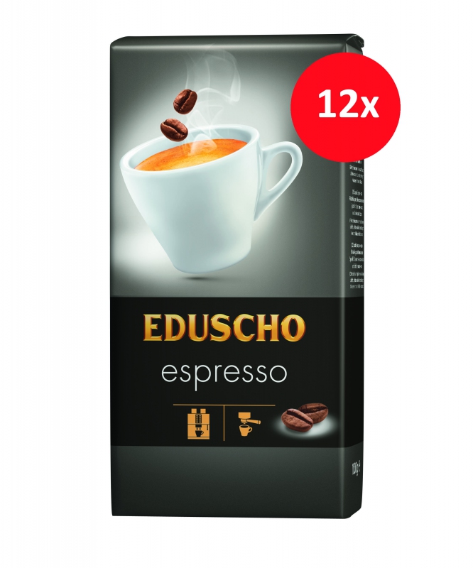 Zrnková káva - Eduscho Espresso káva zrnková 12 x 1000 g