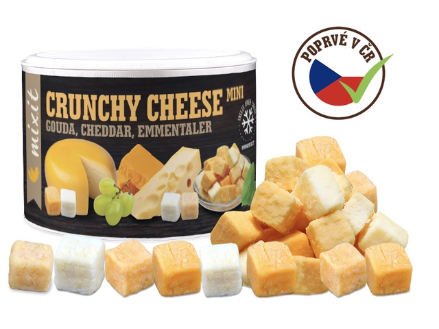 Oříšky + Ovoce - Mix křupavých sýrů: Gouda, Čedar, Ementál 135 g