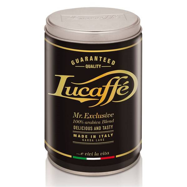 Mletá káva - Lucaffe Mr. Exclusiv 100% Arabica káva mletá dóza 250 g