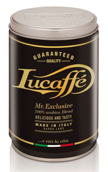 Zrnková káva - Lucaffe Mr. Exclusive 100% Arabica káva zrnková dóza 250 g