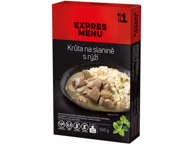 Expres Menu - KM Krůta na slanině s rýží 500 g