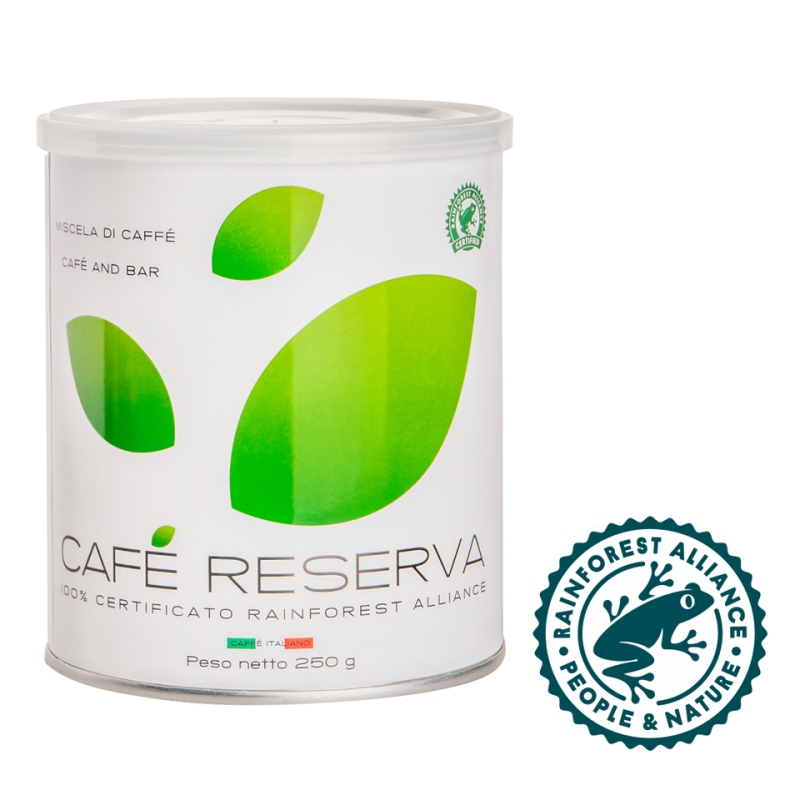 Zrnková káva - Cafe Reserva 100% Rainforest zrnková 250 g