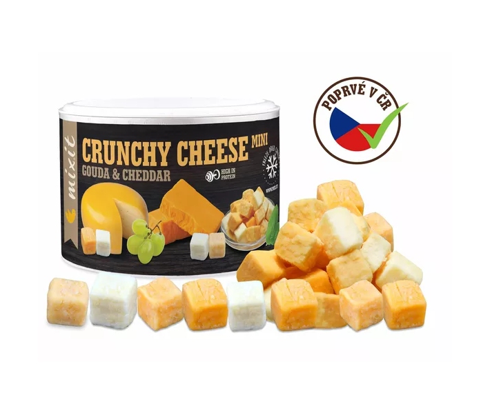 Oříšky + Ovoce - Mix křupavých sýrů: Gouda & Čedar 135 g